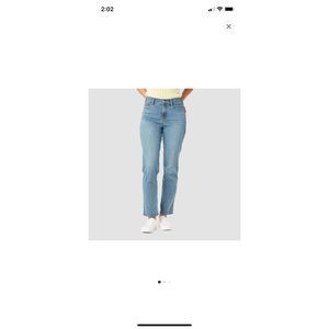 🥳Denizen Levi’s high rise ankle straight light wash jeans